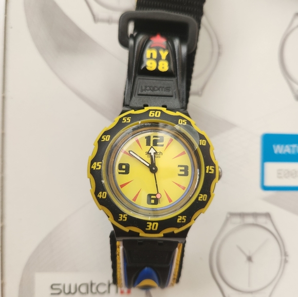 Vintage Swatch Scuba 200 Access Watch "Goodwill Games" SHB101. New Old Stock - Picture 4 of 15